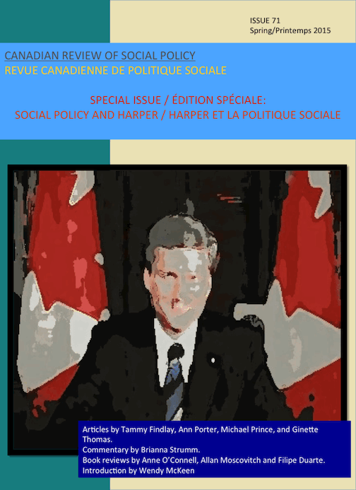Cover image for issue 71 of the Canadian Review of Social Policy